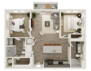 Lenox Katy Crossing B3 Floor Plan