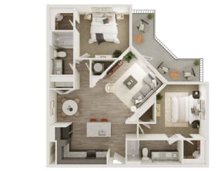 Lenox Katy Crossing B4 A Floor Plan