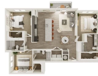 Lenox Katy Crossing C1 Floor Plan