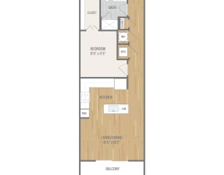Lyra on McKinney A2 Floor Plan