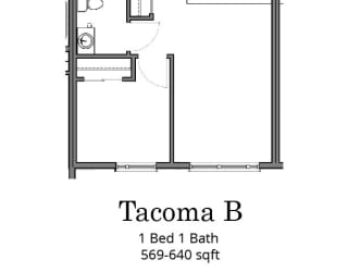 Meetinghouse Apartments Tacoma B Floor Plan