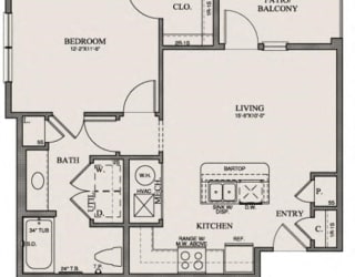North Gate Apartments Bakken Floor Plan
