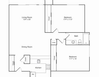 Floor Plan 2x1 A Renovated