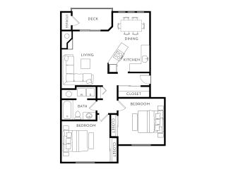 Orchard Ridge Apartments Bartlett Renovated Floor Plan