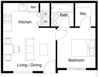 an illustration of a floor plan of a house