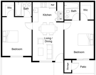 a diagram of a floor plan of a house