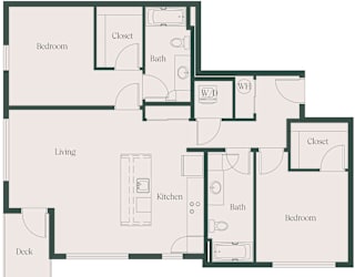 2Bed2Bath at Cru at Willows Apartments, Washington