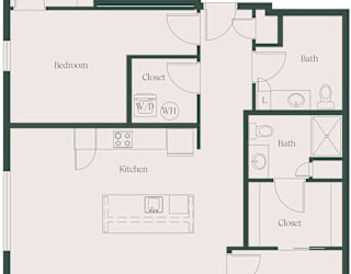 2Bed2Bath_G at Cru at Willows Apartments, Redmond, Washington