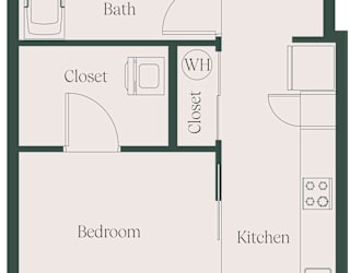 1Bed1Bath_E at Cru at Willows Apartments, Redmond, 98052