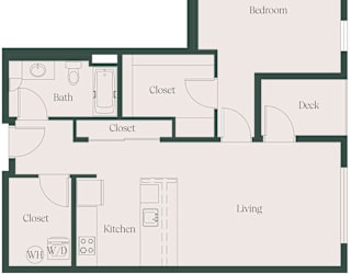 1B1B_E at Cru at Willows Apartments, Redmond