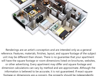 Highline at Cherry Creek Spring Creek 3D Floor Plan