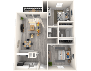 Tides at South Tempe 3D Floor Plan The Sterling