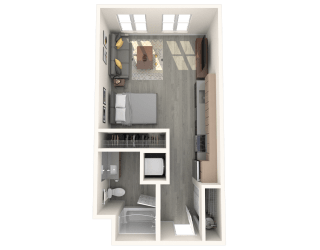 Tilian Studio A  3D Floor Plan