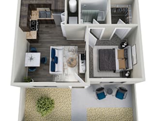 The Flats at Peoria in Peoria, Arizona Bisbee III Floor Plan