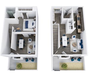 The Flats at Peoria in Peoria, Arizona Saguaro III Floor Plan