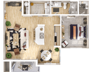 The Goat at Broadmoor in Pasco, Washington A2 Floor Plan