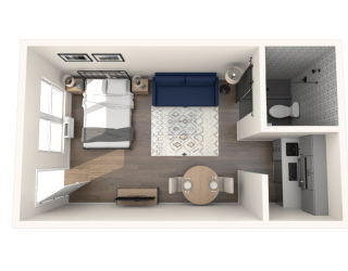 The Prospect Studio Floor Plan
