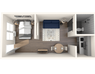 The Prospect Urban 1x1 A Floor Plan