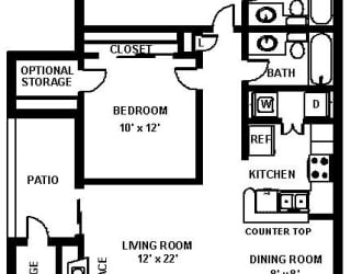 Fulton's Crossing and Landing 2D Floor Plan - The Preston 2b2b