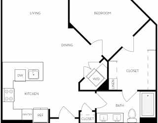 Trovita Rio Apartments in Tempe, Arizona 1x1 Floor Plan