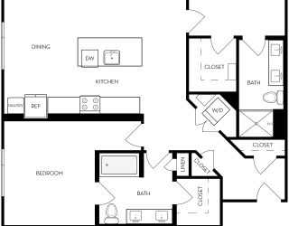 Trovita Rio Apartments in Tempe, Arizona 2x2 Floor Plan