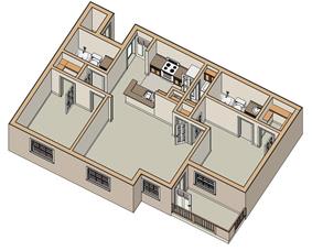 Floor Plan 2x2