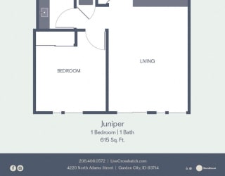 a floor plan of a bedroom apartment