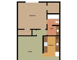 Floor Plan One Bedroom
