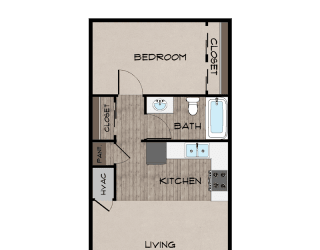 Floor Plan One Bedroom