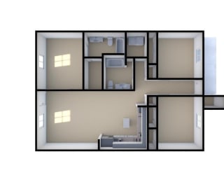 3 Bedroom Floorplan