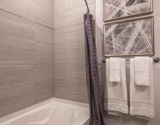 Large Soaking Tub in every 2 Bedroom Apartment at The Apex at CityPlace, Overland Park, KS, 66210