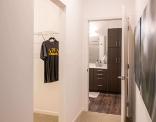 2 Bedroom Apartment with walk in closet and attached bathroom at The Apex at CityPlace, Overland Park, Kansas