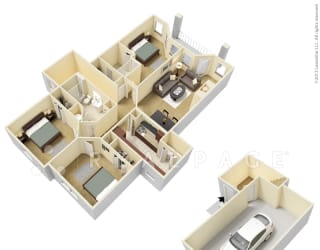 3 Bedroom Townhome  at Centennial Park Apartments, Overland Park, KS