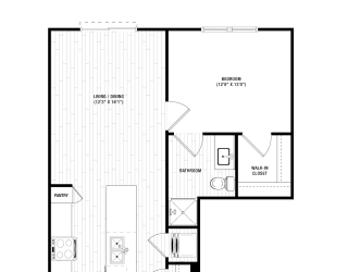 A2 Floor Plan at District at Riverside Apartments, Chattanooga, 37406