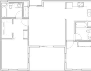 2 bedroom floor plan image
