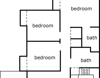 a floor plan of a house