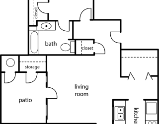 a floor plan of a house