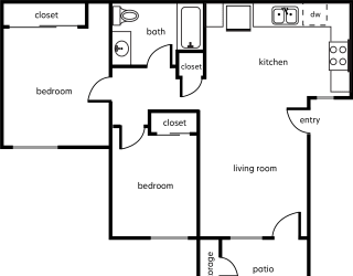 a diagram of a floor plan of a house