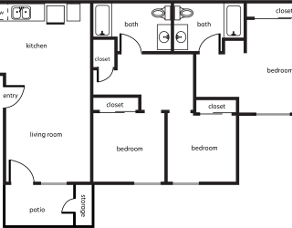 a diagram of a floor plan of a house