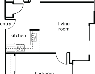 St James 2 bed 1 bath