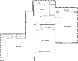 a floor plan of a house