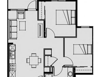 Unit 2.2 2 Bed 1 Bath 808 sq ft