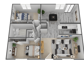 the townsend floor plan 1 bedroom 1 bath