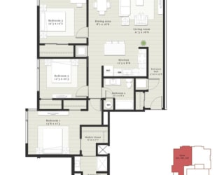 the floor plan of the residence