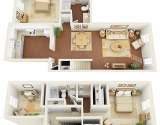 1450 Square-Foot C1 Floor Plan at Legacy, Tampa, Florida