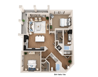 the bedroom floor plan of 460 sq ft