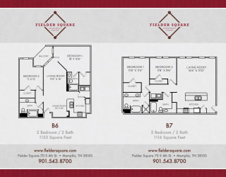 Floor Plan B6 Two Bedroom