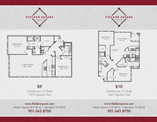 Floor Plan B9 Two Bedroom