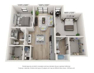 Floor Plan The Arthur - B11