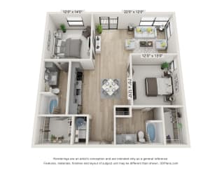 Floor Plan The Jefferson - B6